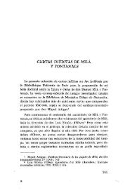 Cartas inéditas de Milá y Fontanals / Wayne H. Finke | Biblioteca Virtual Miguel de Cervantes