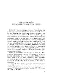 Hugo de Urríes, embajador, traductor, poeta / Nancy F. Marino | Biblioteca Virtual Miguel de Cervantes