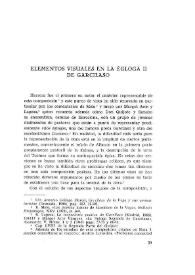 Elementos visuales en la Égloga II de Garcilaso / Margarita Levisi | Biblioteca Virtual Miguel de Cervantes