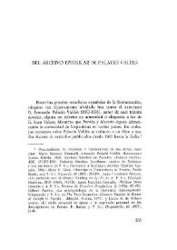 Del archivo epistolar de Palacio Valdés / David Torres | Biblioteca Virtual Miguel de Cervantes