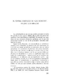 El sistema simbólico de "Los muertos",  de José Luis Hidalgo / Andrés Romarís País | Biblioteca Virtual Miguel de Cervantes