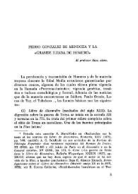 Pedro González de Mendoza y la "Grande Ilíada de Homero" / Guillermo Serés | Biblioteca Virtual Miguel de Cervantes