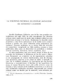 La voluntad ficcional en "Escenas andaluzas" de Estébanez Calderón / Laura R. Scarano | Biblioteca Virtual Miguel de Cervantes