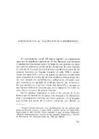Aproximación al teatro poético modernista / José Manuel Cabrales Arteaga | Biblioteca Virtual Miguel de Cervantes