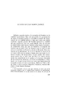 Lo sacro en Juan Ramón Jiménez / Armando López Castro | Biblioteca Virtual Miguel de Cervantes