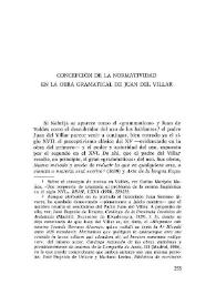 Concepción de la normatividad en la obra gramatical de Juan del Villar / Carlos Moriyón Mojica | Biblioteca Virtual Miguel de Cervantes