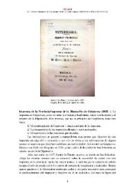 Imprenta de la Provincia (1832-1852) [Semblanza]  / María Dolores Fernández de Casadevante Romaní | Biblioteca Virtual Miguel de Cervantes