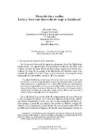 Risas de ida y vuelta: León y Arce con Quevedo de viaje a Andalucía / Fernando Plata | Biblioteca Virtual Miguel de Cervantes