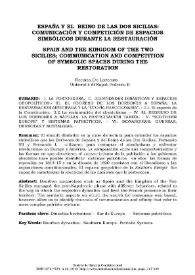 España y el Reino de las Dos Sicilias: comunicación y competición de espacios simbólicos durante la Restauración  / Renata de Lorenzo | Biblioteca Virtual Miguel de Cervantes
