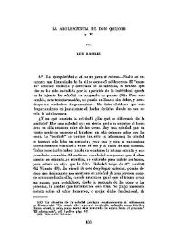 La adolescencia de Don Quijote (y II) / por Luis Rosales | Biblioteca Virtual Miguel de Cervantes