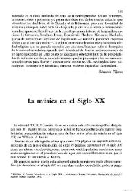 La música en el siglo XX / Pablo Sorozábal Serrano | Biblioteca Virtual Miguel de Cervantes