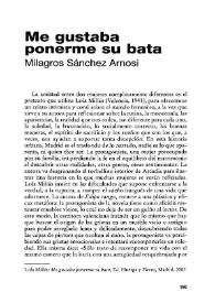 Me gustaba ponerme su bata / Milagros Sánchez Arnosi | Biblioteca Virtual Miguel de Cervantes