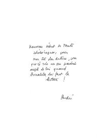 Carta de André a Arthur Rubinstein | Biblioteca Virtual Miguel de Cervantes
