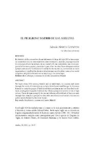 El peligroso Madrid de las aleluyas / Salvador García Castañeda | Biblioteca Virtual Miguel de Cervantes