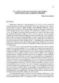 "El caballero encantado" una obra iniciática de Belle Époque / Fabio Javier García Saleh | Biblioteca Virtual Miguel de Cervantes