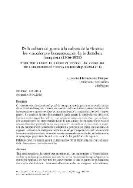 De la cultura de guerra a la cultura de la victoria: los vencedores y la construcción de la dictadura franquista (1936-1951)  / Claudio Hernández Burgos  | Biblioteca Virtual Miguel de Cervantes