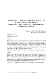 Manuel Gómez Cantos, un mando de la Guardia Civil entre el deshonor y la represión / Francisco Javier García Carrero | Biblioteca Virtual Miguel de Cervantes