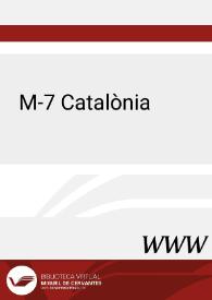 M-7 Catalònia (1978) [Ficha de espectáculo] | Biblioteca Virtual Miguel de Cervantes
