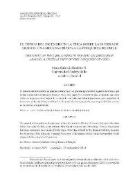 El tópico del incendio en la épica sobre la guerra de Arauco: una mirada crítica a la conquista de Chile / María Gabriela Huidobro Salazar | Biblioteca Virtual Miguel de Cervantes