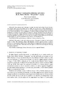 Análisis y aplicación didáctica del relato de E. Pardo Bazán: "Sin pasión" (1909) / Pilar Couto Cantero | Biblioteca Virtual Miguel de Cervantes