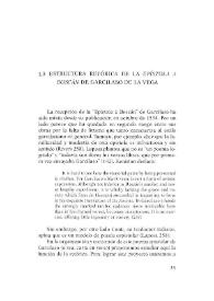 La estructura retórica de la "Epístola a Boscán" de Garcilaso de la Vega / Charles B. Moore | Biblioteca Virtual Miguel de Cervantes