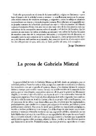 La prosa de Gabriela Mistral / René Letona | Biblioteca Virtual Miguel de Cervantes