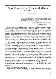 Aguardientes y alcoholismo en el México colonial / Manuel Moreno Alonso | Biblioteca Virtual Miguel de Cervantes