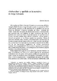 "Imbunche" y apellido en la narrativa de Jorge Edwards / Roberto Hozven | Biblioteca Virtual Miguel de Cervantes