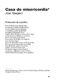 Casa de misericordia / Joan Margarit | Biblioteca Virtual Miguel de Cervantes