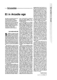 Más información sobre Et in Arcadia ego / Juan Ramón Masoliver