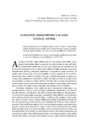 Cervantes, Shakespeare y el giro hacia el animal / Adrienne L. Martín | Biblioteca Virtual Miguel de Cervantes