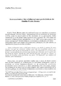 Acercamiento a las colaboraciones periodísticas de Emilia Pardo Bazán / Emilia Pérez Ferrero | Biblioteca Virtual Miguel de Cervantes