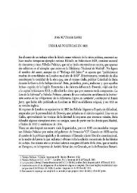 Fábulas políticas en 1822 / Ana M.ª Freire López | Biblioteca Virtual Miguel de Cervantes