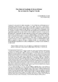 Don Juan en la pluma de las escritoras: las versiones de Ángeles Vicente / Carmen Becerra Suárez | Biblioteca Virtual Miguel de Cervantes