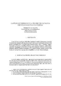  "La steaua" d'Eminescu en la traducció catalana inèdita de Josep Matas Perpiñá / Adriana Pintori Olivotto y Joan Fontana i Tous | Biblioteca Virtual Miguel de Cervantes