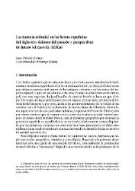 La materia colonial en las letras españolas del siglo XIX: visiones del pasado y perspectivas de futuro (el caso de África) / Julio Peñate Rivero | Biblioteca Virtual Miguel de Cervantes