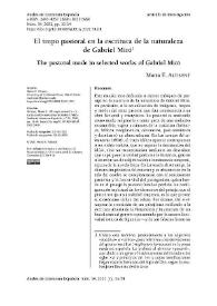 El tropo pastoral en la escritura de la naturaleza de Gabriel Miró  / Marta E. Altisent | Biblioteca Virtual Miguel de Cervantes