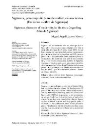 Sigüenza, personaje de la modernidad, en sus textos (En torno a "Libro de Sigüenza")  / Miguel Ángel Lozano Marco | Biblioteca Virtual Miguel de Cervantes