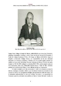 Daniel Cosío Villegas [editor] (Ciudad de México, 1898-1976) [Semblanza] / Marina Garone Gravier y Gabriela Silva Ibargüen | Biblioteca Virtual Miguel de Cervantes