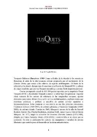 Tusquets Editores [editorial] (Barcelona, 1969- ) [Semblanza] / Carlota Álvarez Maylín | Biblioteca Virtual Miguel de Cervantes