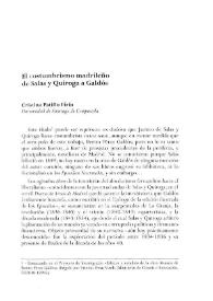 El costumbrismo madrileño de Salas y Quiroga a Galdós / Cristina Patiño Eirín | Biblioteca Virtual Miguel de Cervantes