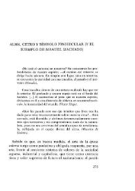 Alma, cetro y símbolo finisecular (y el ejemplo de Manuel Machado) / Rafael Alarcón Sierra | Biblioteca Virtual Miguel de Cervantes