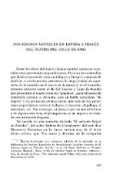 Dos negros notables en España a través del teatro del Siglo de Oro / Carlos González Echegaray | Biblioteca Virtual Miguel de Cervantes