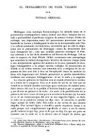 El pensamiento de Paul Tillich / por Thomas Mermall | Biblioteca Virtual Miguel de Cervantes