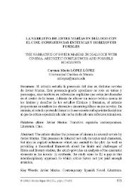 La narrativa de Javier Marías en diálogo con el cine. Confluencias estéticas y horizontes posibles / Carmen María López López | Biblioteca Virtual Miguel de Cervantes
