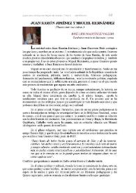 Juan Ramón Jiménez y Miguel Hernández ("Platero entre las cabras") / José Luis Martínez Valero | Biblioteca Virtual Miguel de Cervantes