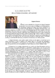El cuidado del otro en la poesía de Miguel Hernández / Fulgencio Martínez | Biblioteca Virtual Miguel de Cervantes