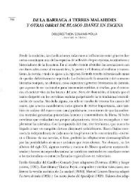 De "La barraca" a "Terres malahides" y otras obras de Blasco Ibáñez en escena / Dolores Thion Soriano-Mollá | Biblioteca Virtual Miguel de Cervantes