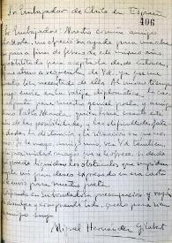 Carta de Miguel Hernández a Germán Vergara Donoso. Junio de 1939 | Biblioteca Virtual Miguel de Cervantes