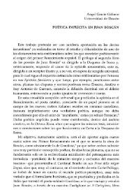 Poética implícita en Juan Boscán  / Ángel García Galiano | Biblioteca Virtual Miguel de Cervantes